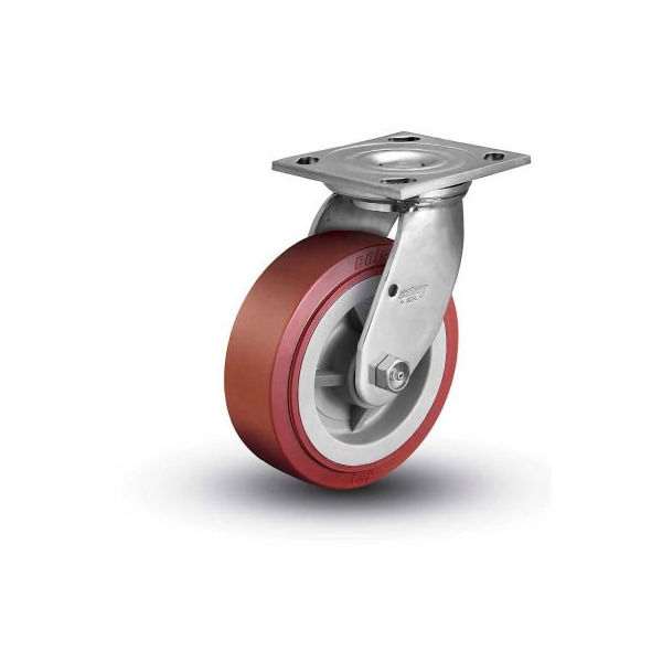 Colson 4 Series Swivel Plate Caster 4.05109.929 SS - Poly on Polyolefin 5" Dia. 750 Lb.
